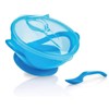 Nûby ID541 9Blue Baby Feeding Bowl with Suction Cup and