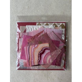 Kozo Studio - Mulberry Paper Scrap Pack Forever Valentine's Edition (100 Unique Pieces) | Premium Decorative Paper for Scrapbooking, Card Making, Collage, Mixed Media Crafts, and DIY Projects