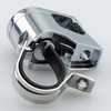 キジマ(Kijima) 汎用 バイクパーツ ヘルメットロック ホルダー ハンドルクランプタイプ スチール製 盗難防止 22.2mm/25.4mm メッキ