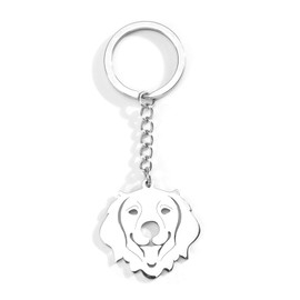 Tranbath Stainless Steel Dog Keyring, Cute Puppy Dog Keyring, Pet, Cartoon Keyring, Dog Mum Gift, Dog Key Hanger, Women's Bag Pendant