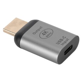 USB C to HDMI Adapter 4K, Mini Size Aluminum Type C Female to HDMI Male Adapter Portable Type C to HDMI Converter for Home Office, Compatible with Windows/Android/OS X