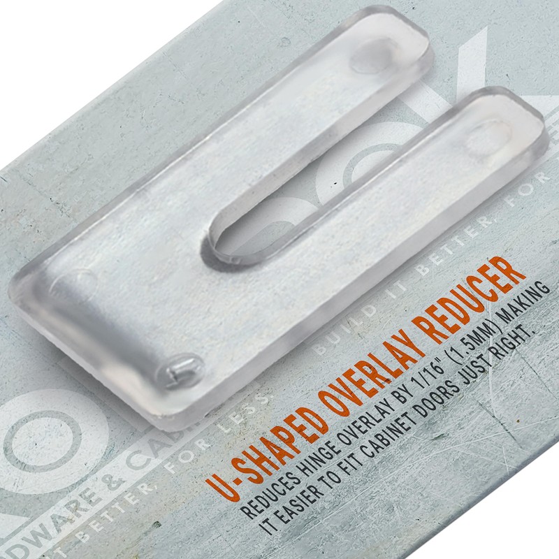 25 Pack Grass TEC 1/16" (1.5mm) Overlay Reducer, Cabinet Hinge