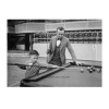 1927 Pool Hall PHOTO Billiards Genius Boy Vintage Game Room