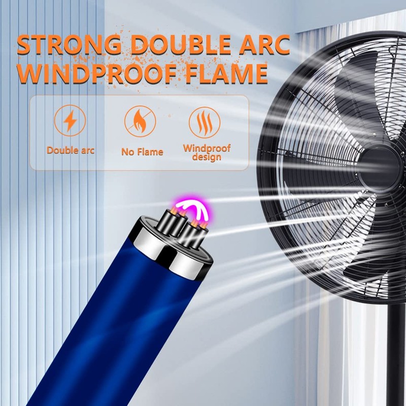 COMANYI Candle Lighter Rechargeable Dual Arc Plasma Lighter for Kitchen,