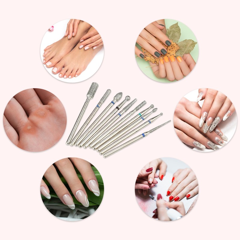 VOCOSTE Nail Drill Bit Set, Nail Art Tool, Polishing Kit,