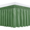 Biscaynebay Wrap Around Bed Skirts for Queen Beds Short Drop
