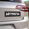 AntiSocial Sticker 3x9 Inch Fun Graffiti Style Loner Personality Alone