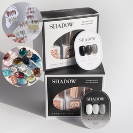 From the Nail Shadow 6 Piece Set White + Black Syrup Gel / 프롬더네일 쉐도우 6종 세트 화이트+블랙 시럽젤