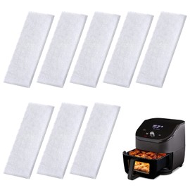 8 Pieces Air Fryer Replacement Filters for Instant Vortex Plus 6QT, Odor Erase and Oil Residue Air Fryer Filters Keep Air Fryer Health and Clean (White)