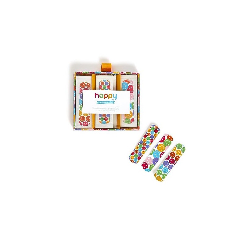 Two's Company Happy Bandages in Gift Box Includes 3 Patterns,