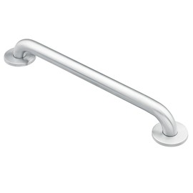 Moen Moen Stainless Steel Wall Mounted 24-Inch Bathroom Grab Bar for Shower, Heavy Duty Hand Handle for Elderly or Handicapped with Concealed Screws, 8724