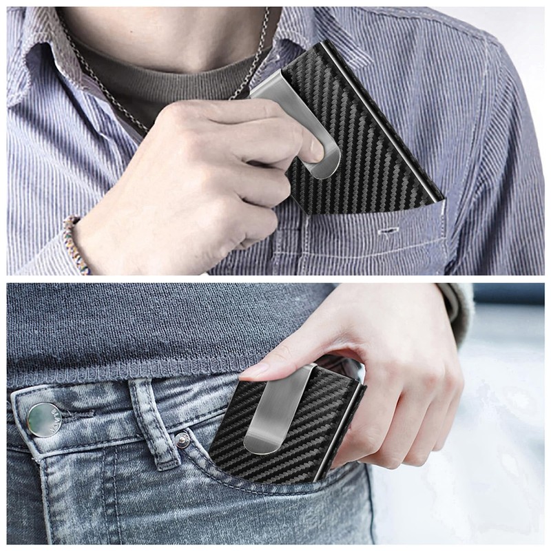 YWHBK Card Holder, Men Credit Card Holder, Slim Card Case