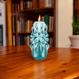 Handgemachte Designkerze, geruchlose dekorative Kerze Ø25 x H18 cm, 66 Stunden lange brennende zylindrische Kerze, rauchfreie Baumwolldochte, ideale Heimdekoration und vielseitiges Geschenk