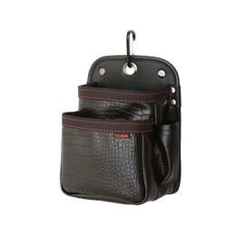 Tajima SFKBG-2S2H Removable Waist Bag, Twin Hooks, Croco, 2 Tiers, High Strength, Flexible, Durable Synthetic Leather, Easy to Put on and Take Off, Easy to Attach to a Belt, Easy to Reassemble Waist