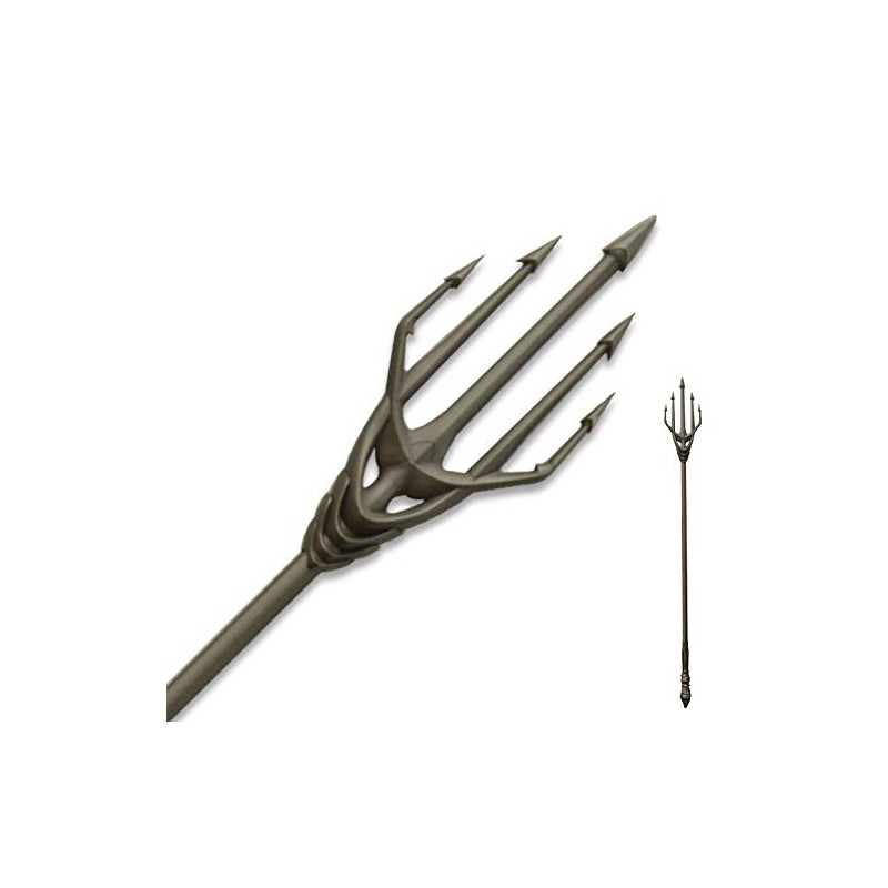 ZKBWFLA Metal Pentacle Trident Sword, Cosplay Props Available for Collection-Silver