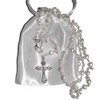 Amelia Mae Beautiful White Heart Rosary Beads - Girls &