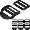Slider Buckle for 2" Webbing Strap: 4 Set Ladder Lock