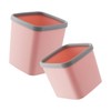Outanaya 2pcs Desktop Trash Can Waste Bin for No Lid