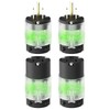 ELEGRP Lighted Straight Blade Electrical Plug and Connector Set, 15