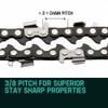 Baumr-AG Tru-Sharp 3/8 Pitch Chainsaw Chain for 24 Inch Bar