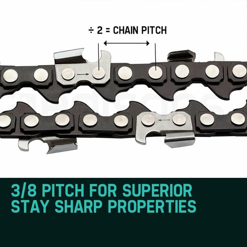 Baumr-AG Tru-Sharp 3/8 Pitch Chainsaw Chain for 24 Inch Bar