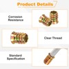 uxcell 100 Pcs Threaded Insert for Wood, 3/8" - 16
