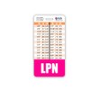 LPN Badge Buddy Vertical w/Height & Weight Conversion Charts (Pink)