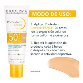 Protector solar Bioderma max crème teinte light 40ml