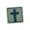 Mini 1x1 Christian Cat Eye PVC Patch (OD Green) Tactical