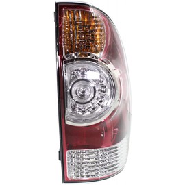 For Toyota Tacoma Tail Light 2009-2015 Passenger Side LED Type w/Wiring Harness Clear Center Lens w/Bulbs CAPA Certified For TO2801177 | 81550-04160