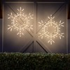 Kringle Traditions 36" Folding Warm White Snowflake Decoration LED Lights