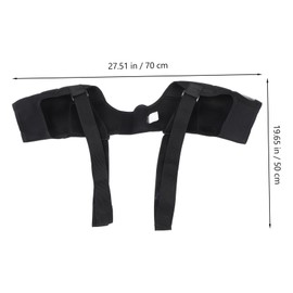 Sosoport Shoulder Straps Braces Straps for Men Shoulder Brace for Men Brace for Sports Cuff Back Posture Brace Holder Posture Corrector Bra Shoulder Pad for Sling Polyester Black