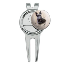 GRAPHICS & MORE Scottish Terrier Scottie Dog Breed Golf Divot Repair Tool and Ball Marker