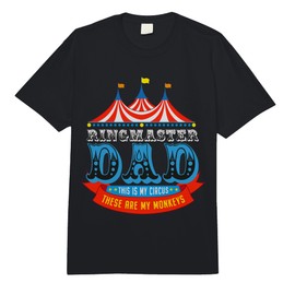 Ringmaster Dad This is My Circus These are My Monkeys Comfort Colors Adult Heavyweight T-Shirt