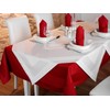 texpot Tablecloth 80 x 80 cm Bordeaux Satin Edge 100%