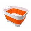 SAMMART 7.5L Collapsible Dishpan with Draining Plug - Foldable Washing