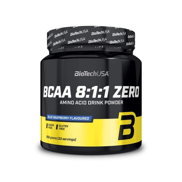 BioTechUSA BioTechUSA Bcaa 8:1:1 Zero, Blue Raspberry, 250 g