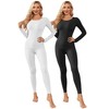 Ekouaer Pack of 2 Womens Thermal Long Sleeve Top &