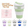 CL Vaso De De Silicon Plegable Con Manga Portatil Fold