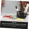 GRIRIW Rotating Pen Holder Organizer for Desk Multi-functional Storage Box