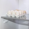 Bealuffe Ceramic Egg Holder, 12 Cups Egg Tray with Non-Slip