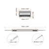 sourcing map Rubber Watch Strap Strap Holder with Spring Bar