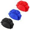 3 Pcs Satin Kid Bonnets Curly Hair Wrap Girl Silk