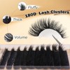 Lash Extension Kit Thick Eyelash Extension Kit 10-18mm Fluffy Lash