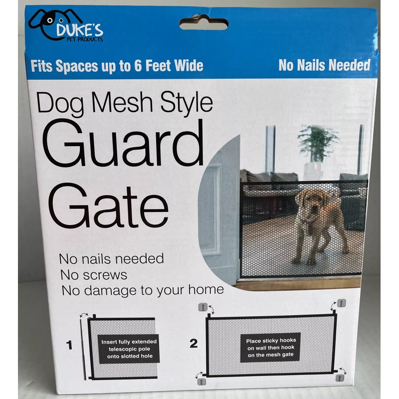 DUKES Dog Mesh Style Guard Gate Fence Portable Indoor/Outdoor Net
