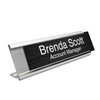 10 Pack 2" x 8" Aluminum Desk Name Plate Holder,