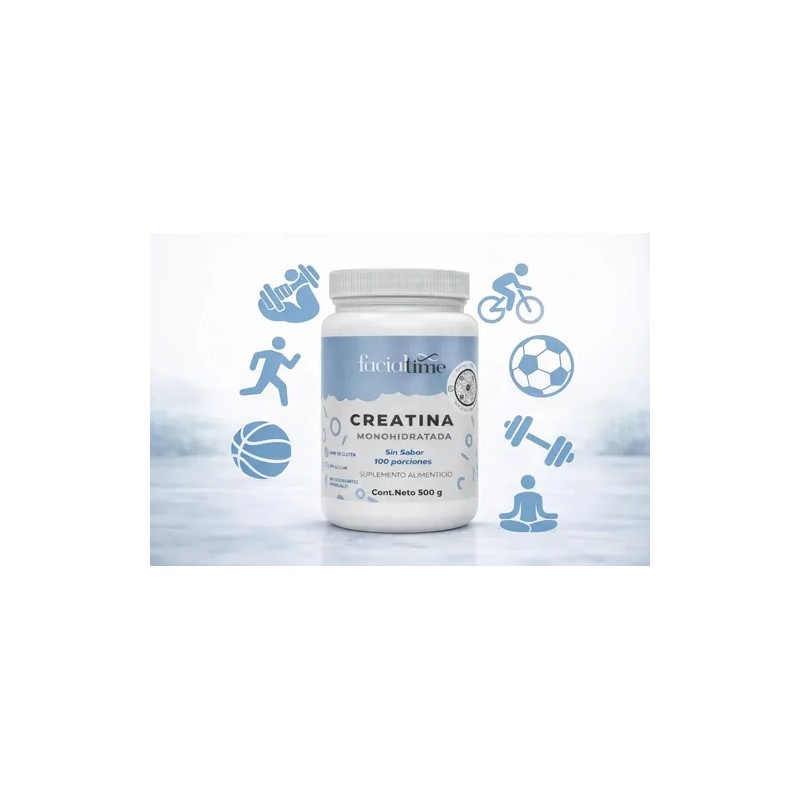 Creatina Monohidratada 500mg + Colágeno Hidrolizado 450g Gym Sin Sabor