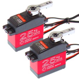 Redcat Racing Hexfly Servo 25KG (Qty 2) Metal Gear Waterproof Servo, Red/Black (B07SL6YY2P)