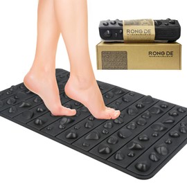 Acupressure Mat for Foot Massage, EVA Massage Mat with Stone Structure, Non-Slip Foot Reflexology Mat for Relaxation, Available in 2 Sizes (70 x 42 cm)