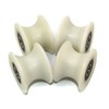 4 pieces x 40 mm with nylon with sheaves wheels